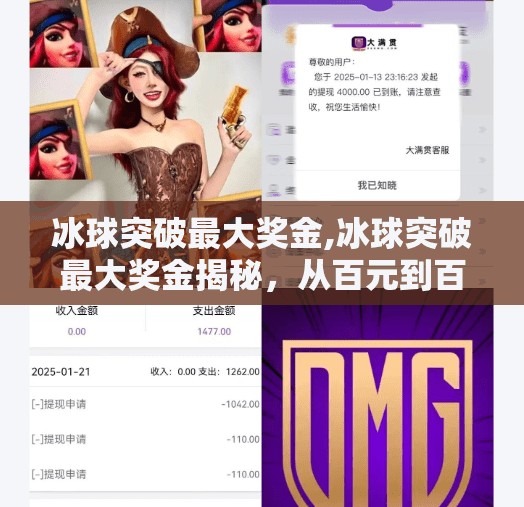 冰球突破最大奖金,冰球突破最大奖金揭秘，从百元到百万的奇幻之旅，你敢不敢赌？